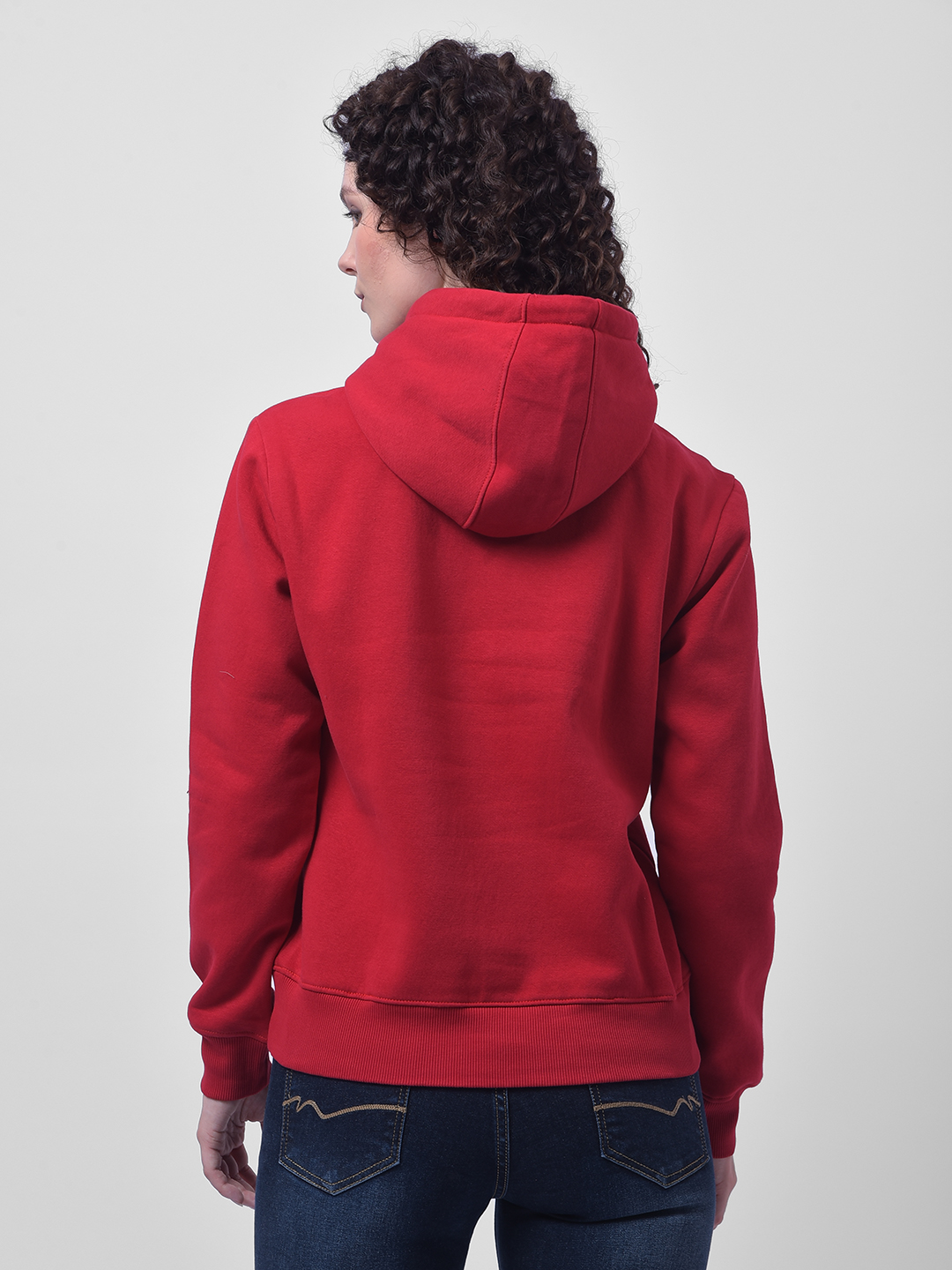 Numero Uno Women Red Graphic Hoodie